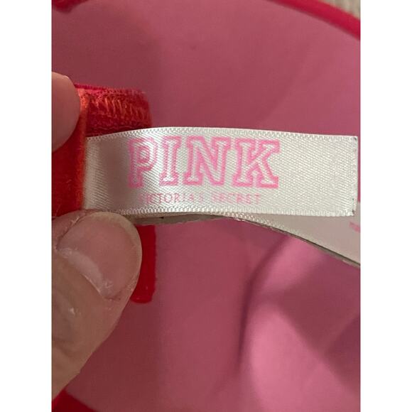 Victoria's Secret Pink Push Up Bra Red with Pink Women's size 32B - Picture 4 of 5